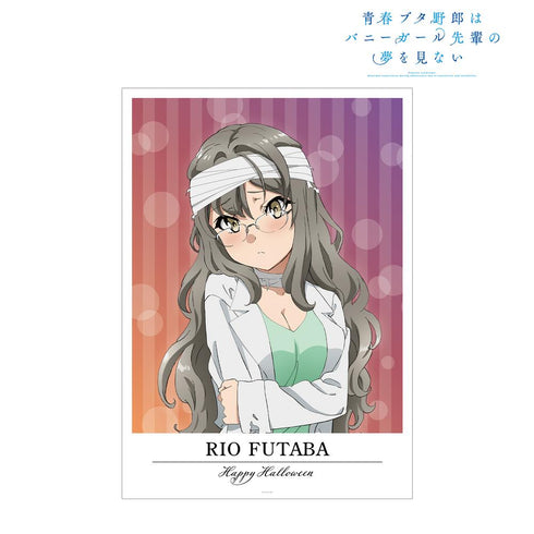 『青春ブタ野郎はバニーガール先輩の夢を見ない』描き下ろしイラスト 双葉理央 ハロウィンver. A3マット加工ポスター【202509再販】